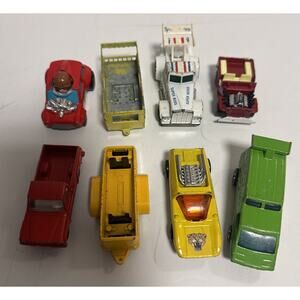 Matchbox Lesney Hot Wheels Lot Of 8 Vehicles Made in England Hong Kong 70-80’s